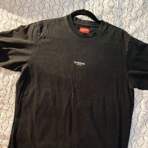 Mens black Supreme Tee